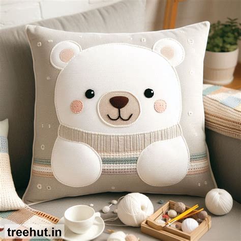 Polar Bear Cushion Design Ideas, Animal Cushion Ideas