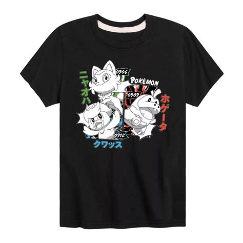 Boys 8-20 Pokemon Fuecoco Quaxly Sprigatito Graphic Tee