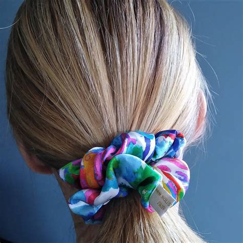 pure silk hair scrunchie by holistic silk | notonthehighstreet.com