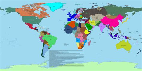 Future World 2050 Map