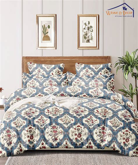 Blue Ethnic 350GSM Double Bed Comforter – Weave & Decor