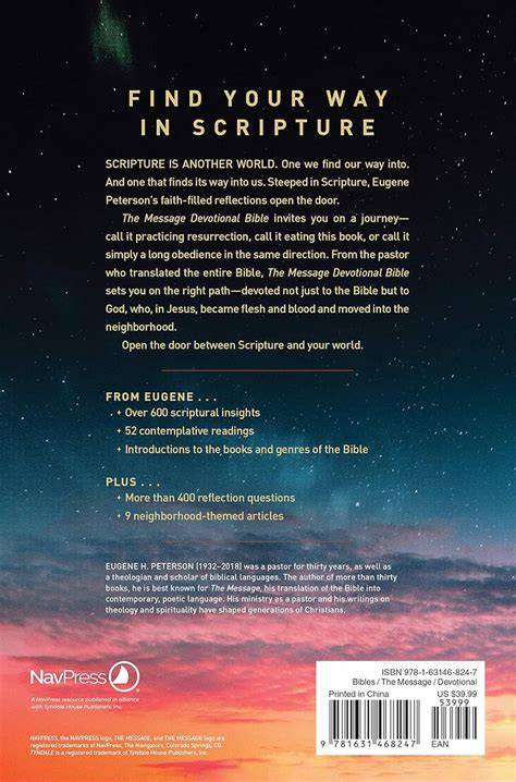 The Message Devotional Bible, Brown Cross Imitation Leather – www ...