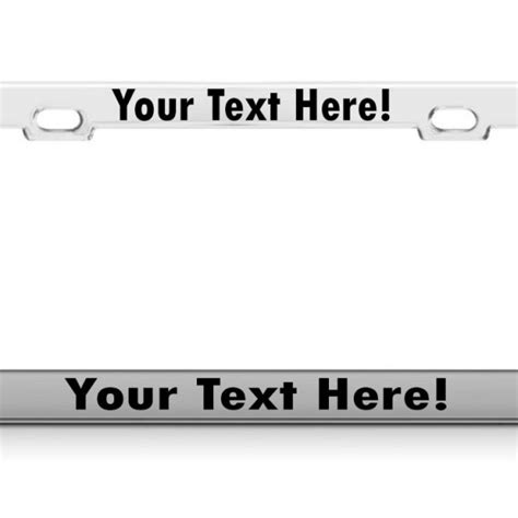 Personalized Chrome License Plate | Giftopix