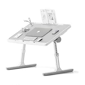 Large Lap Desk for Laptop, Adjustable Height Laptop Table with ...