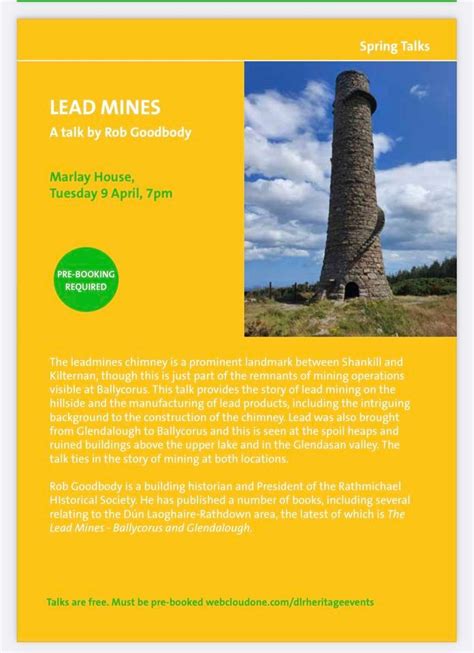 MARLAY HOUSE dlr Spring into Heritage Talks (LEAD MINES with Rob ...