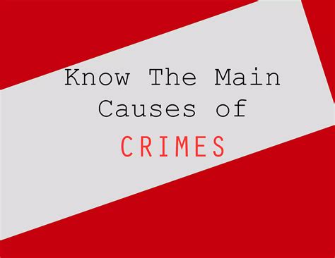 Know the main causes of crimes | PDF