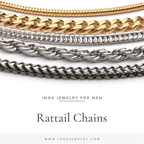 Rattail Chains from INOX - INOX Jewelry for Men