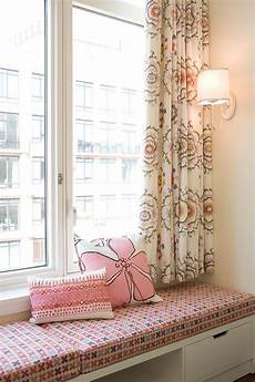 Window Seat Curtains by Pink Window Seat Bench And Curtains Transitional Window Seat Curtains