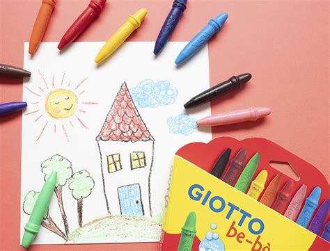 PLOTTER | LAPICES CERA GIOTTO SUPER BEBE CAJA DE 10 COLORES SURTIDOS ...