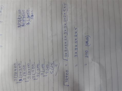 Using the prime factorization method Find the square root of the ...