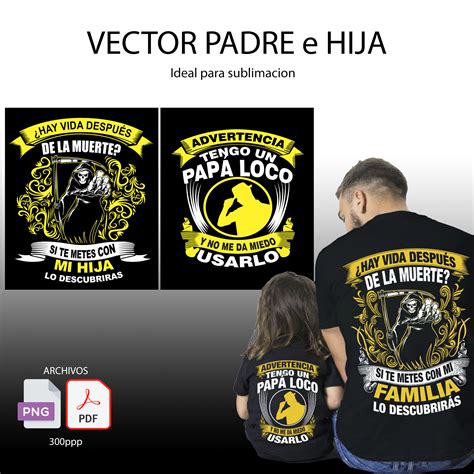 VECTOR PADRE e HIJA T-shirt - Cesar BENEGAS | Hotmart