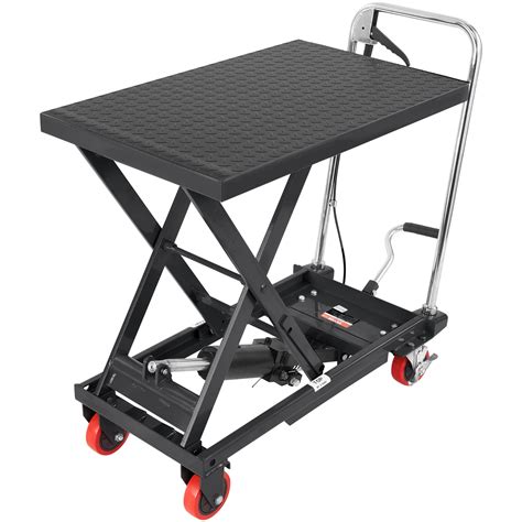 Snapklik.com : VEVOR Hydraulic Lift Table Cart, 500lbs Capacity 28.5 ...
