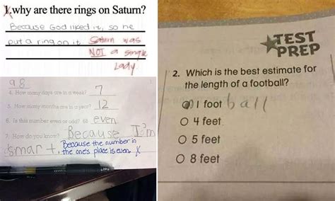 Funny Maths Exam Answers