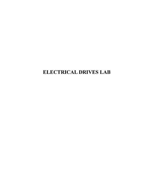 EDL - ed lab - ELECTRICAL DRIVES LAB Simulation of Speed control of DC ...