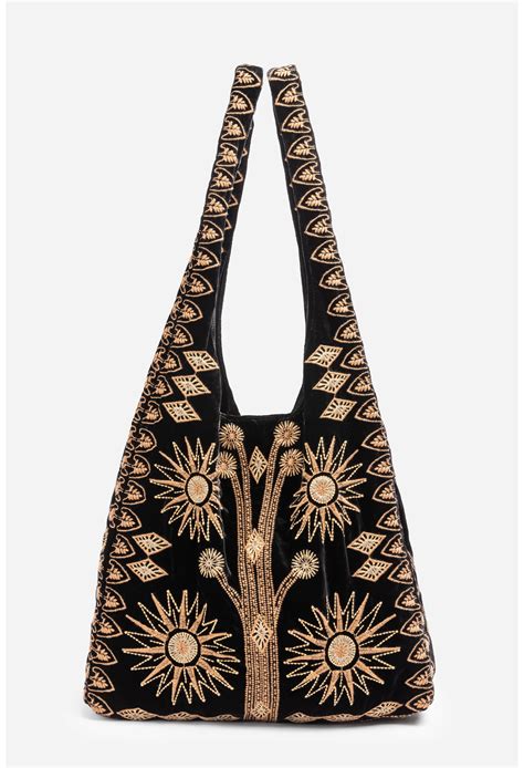 Buy Heidi Velvet Slouchy Tote | Johnny Was