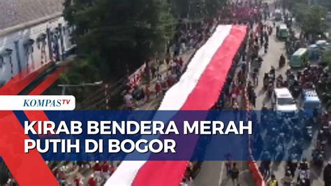 Keren! Begini Kemeriahan Kirab Bendera Sepanjang 100 Meter di Kota ...