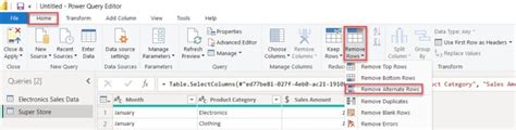 Image result for Power Query Delete Rows with Specific Text