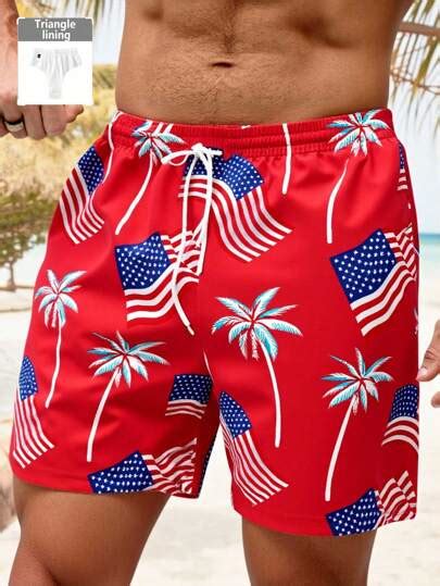 Manfinity RSRT Fashion & Casual Mature Holiday Independence Day Theme ...