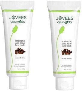 JOVEES Ayurveda Tea Tree & Clove Anti Acne Antiseptic Face Pack (Pack ...