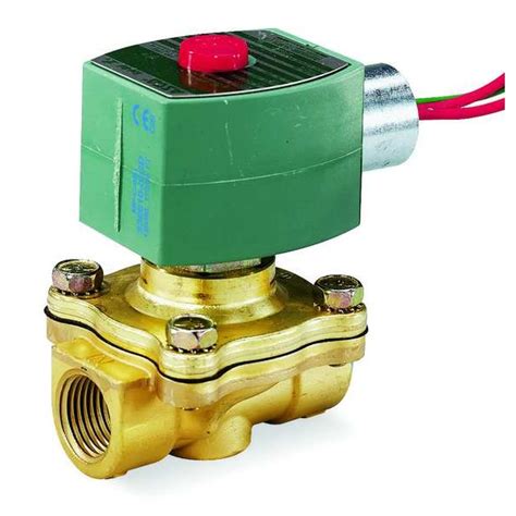 Asco Solenoid Valve, 2-Way, 2-Position, Normally Closed, 1/2 in Pipe ...