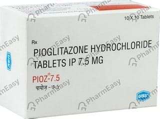 Pioz 7.5 MG Tablet (10): Uses, Side Effects, Price & Dosage | PharmEasy