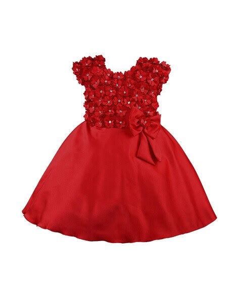 Buy Wish Karo Embellished A-line Dress with Applique | AJIO