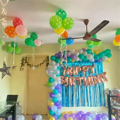 Balloon Arc Birthday Decoration at Home – Theballoonwala