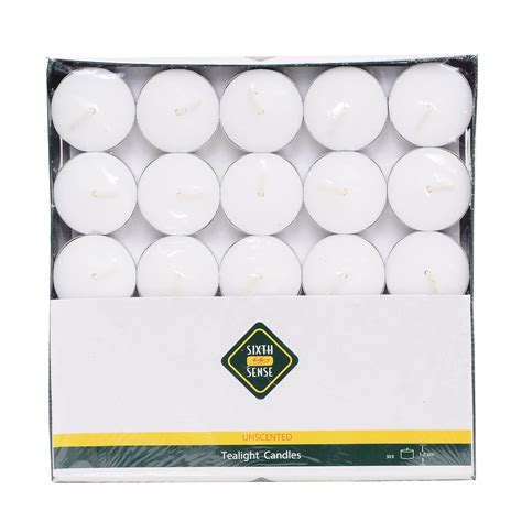 "LIFESCAPES TEALIGHT Candle | Paraffin Wax 10 Gram White Candle (50 ...