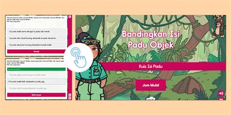 Permainan Interaktif Matematik - Bandingkan Isi Padu Objek