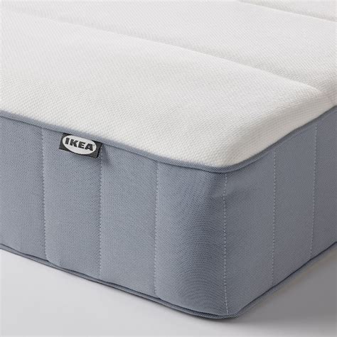 VESTERÖY pocket sprung mattress, extra firm/light blue, 90x200 cm (353 ...
