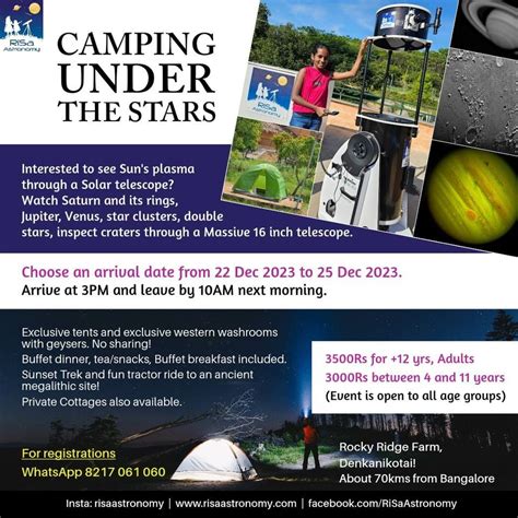 Camping Under the Stars - 02 Dec, Rocky Ridge Cafe, Tirupattur, 23 ...