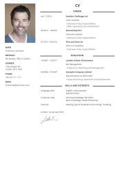 CV template 2025: latest CV template - CVhero