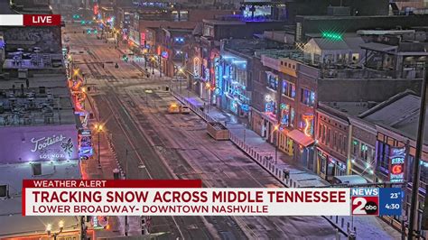 Tracking snow in Nashville