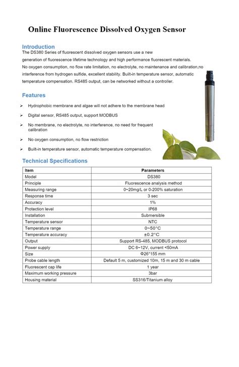 Optical Sensor - Optical Do Sensor Manufacturer from Chennai