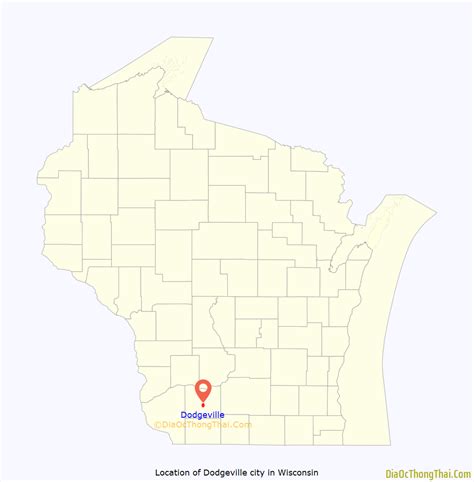 Map of Dodgeville city - Thong Thai Real