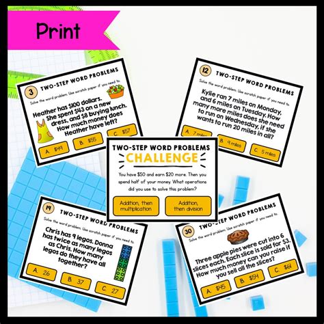 Image result for Two-Step Word Problems Math 3rd Grade