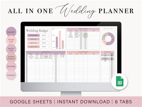 Wedding Budget Template Excel