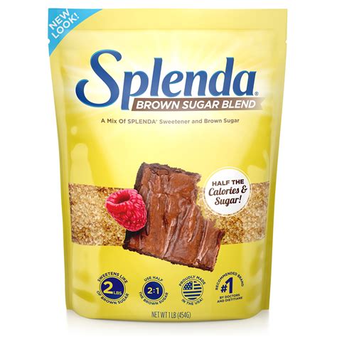 Splenda Brown Sugar Blend 16 oz, Lower Calories and Carbs, Baking ...