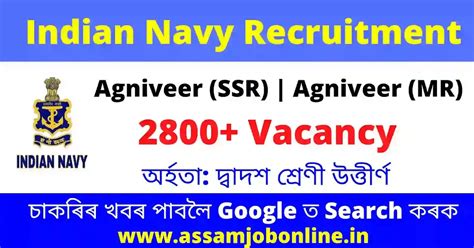 Indian Navy Recruitment 2022 : Agniveer Vacancy