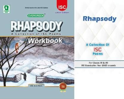 Rhapsody- A Collection Of Isc Poems -And Workbook (2025) Examination ...