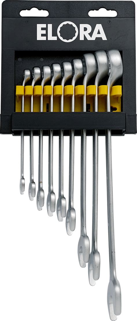 ELORA Combination Spanner Set DIN 3113, Form B, 9-pcs. 8-22 mm, ELORA ...