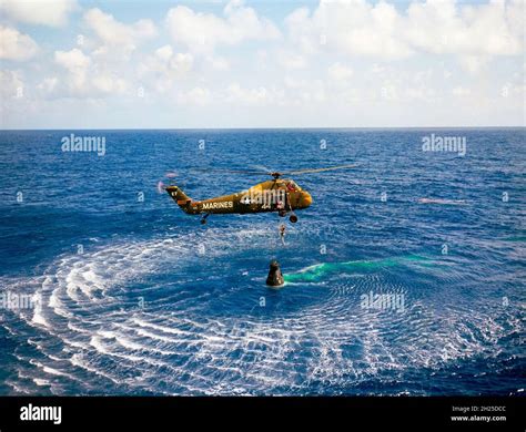 (5 May 1961) --- Astronaut Alan B. Shepard Jr. is rescued by a U.S ...