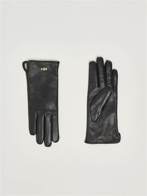 Guantes de mujer de piel zarinabox Negro | Caposerio.com
