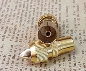 Generic 10pcs Gold Plated TV Male Aerial Connector RF Coax Cable Plug ...