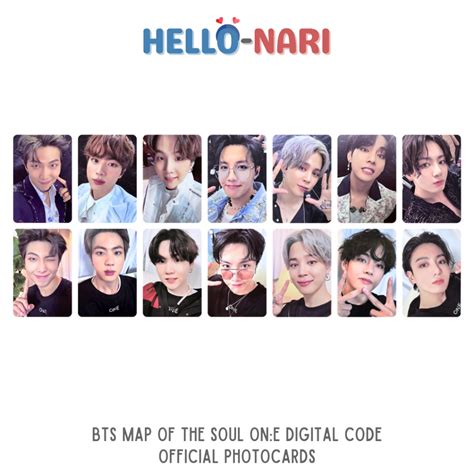 BTS Map of the Soul ON:E Digital Code Official Photocards | Shopee Philippines