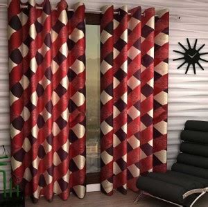 Go Gabana 213 cm (7 ft) Polyester Semi Transparent Door Curtain (Pack ...