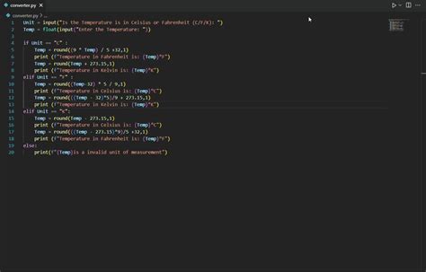 Image result for Temperature Converter Python