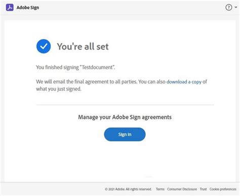 Image result for Adobe Acrobat Sign Document