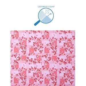 Buy Bombay Dyeing Cynthia 120 TC Polycotton Double Bedsheet with 2 ...