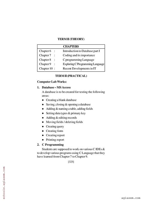 Image result for Computer Syllabus Class 10
